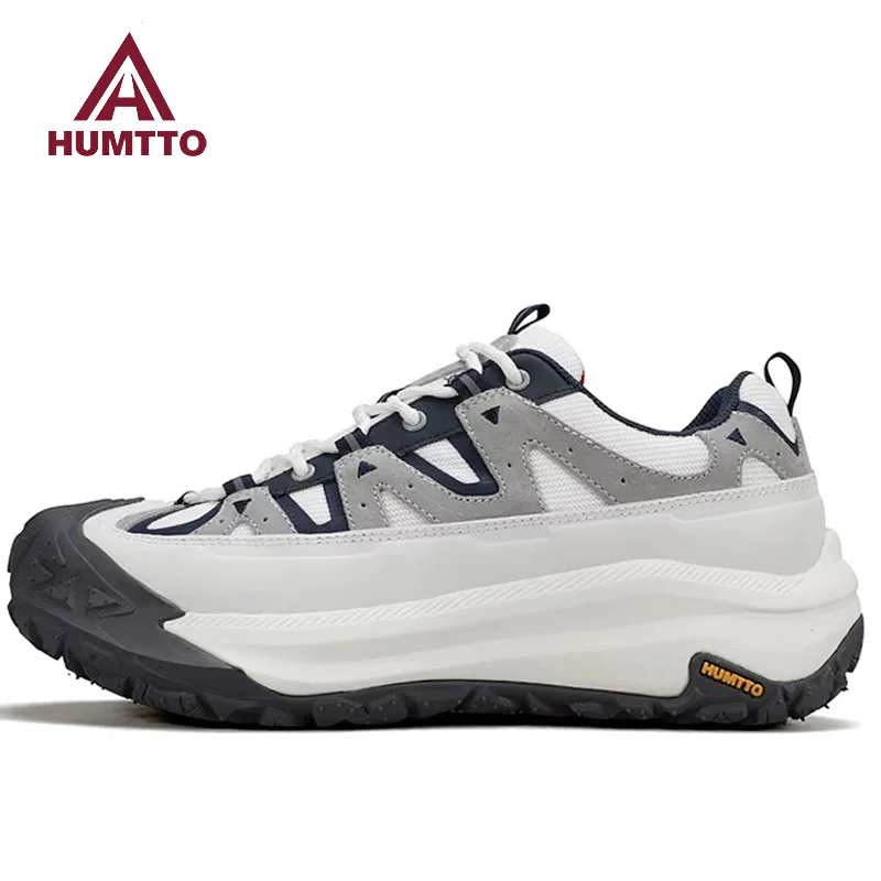 HUMTTO, Botas de senderismo de piel de vaca para exteriores para hombre, botas de caza impermeables, zapatos de trekking para mujer, zapatos de trekking al tobillo, zapatillas para caminar - imagen 3