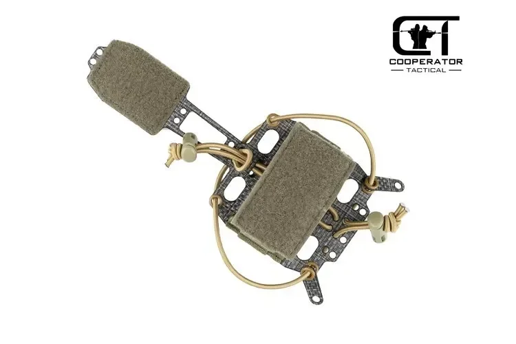 Sistema de retención de paquete de batería de PVS-31 táctico, soporte de baterías Tegris NVG, Panel ajustable para cascos rápidos militares Airsoft - imagen 4
