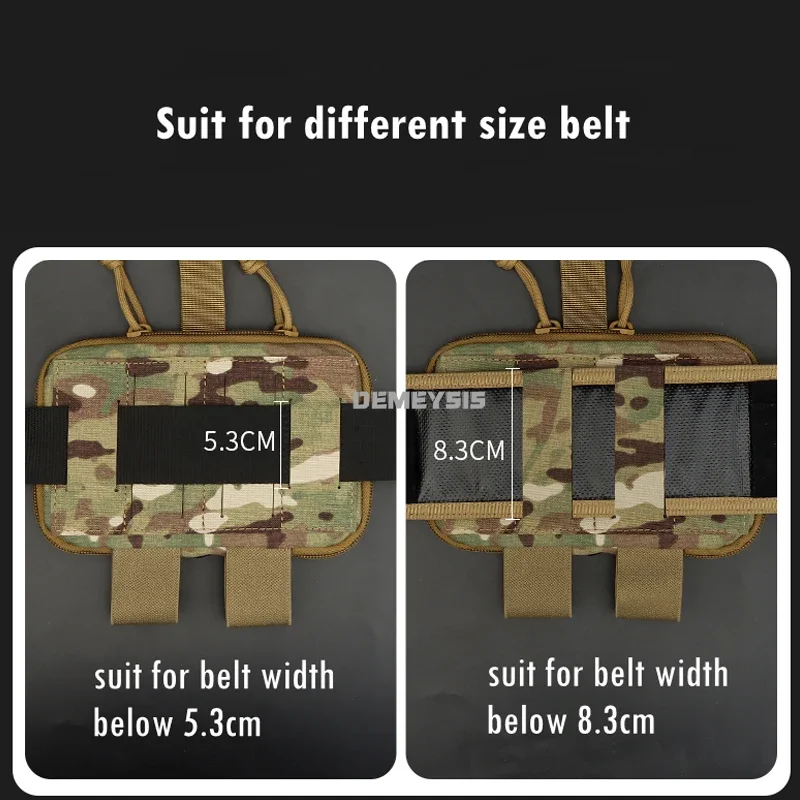 Bolsa médica táctica Airsoft, Kits médicos de tiro, bolsa Molle de almacenamiento para caza al aire libre, cinturón de cintura para acampar, paquete EDC de emergencia - imagen 4