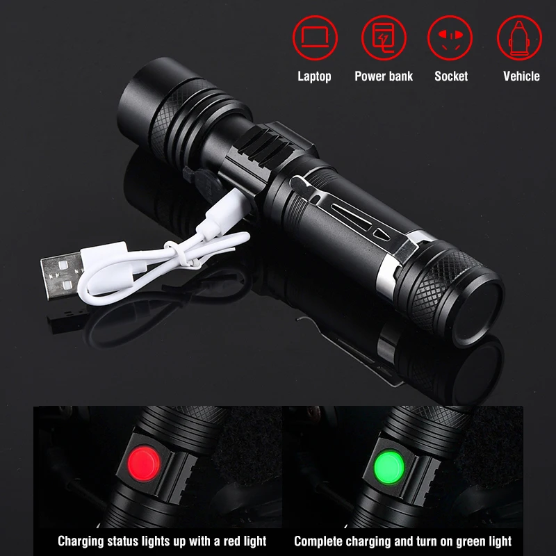 WADSN MINI linterna de brillo ajustable, imán fuerte tipo C, recargable por USB, potentes lúmenes, luz para acampar al aire libre - imagen 5