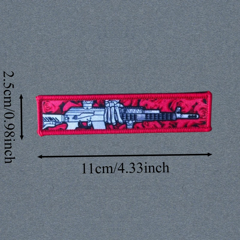 Parche con estampado de calavera, parches militares con gancho y bucle para ropa, insignia de moral táctica, pegatinas decorativas para mochila - imagen 3
