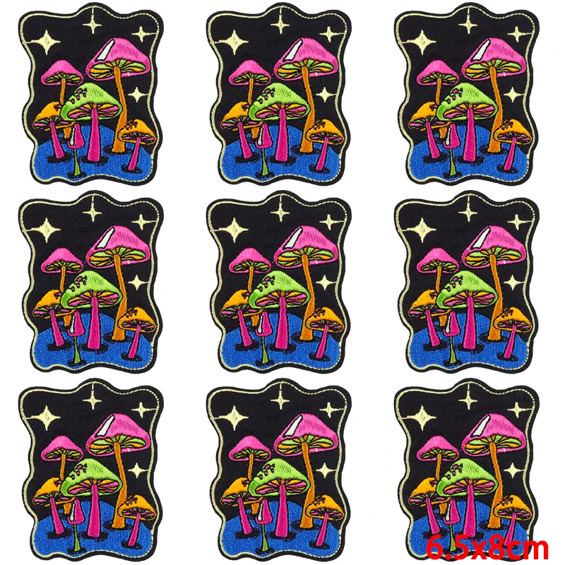 Parches bordados de setas para ropa, Parche de naturaleza, Parche de bola mágica para planchar en la ropa, pegatinas para ropa, 10 unidades por lote - imagen 4