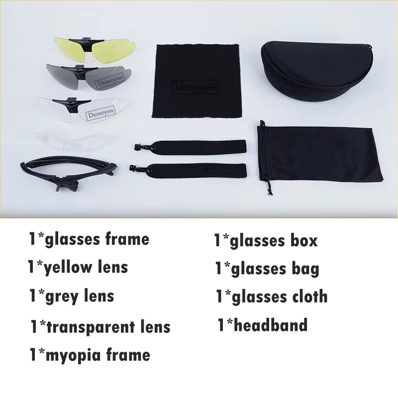Gafas tácticas abatibles UV – Caza, senderismo y paintball - imagen 5