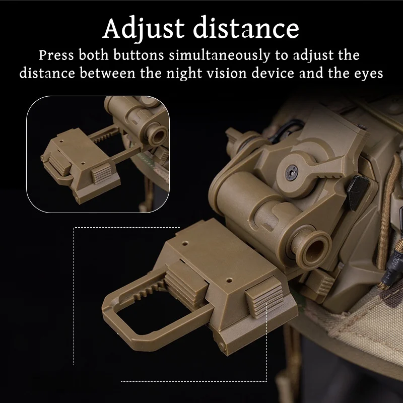 Soporte plegable para gafas de visión nocturna L4G24, Stent para casco, accesorios de montaje rápido para acampar al aire libre - imagen 3