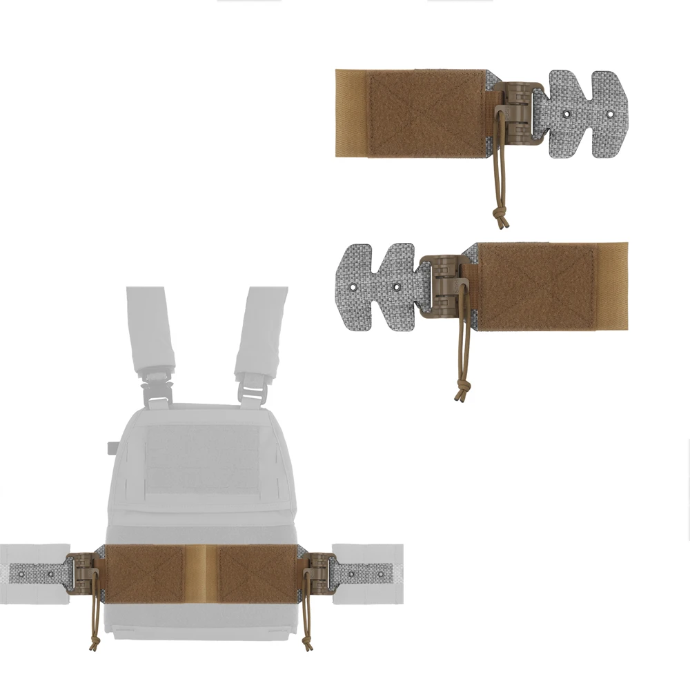 Chaleco táctico de caza V5, accesorios adaptables para PC, fácil instalación, Kit de hebilla de liberación rápida, 2 uds. - imagen 2