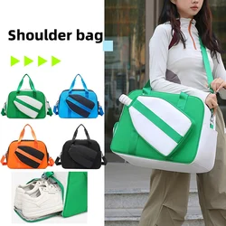 Bolsa para raqueta de tenis de Pickleball con bolsillo para zapatos, bolsas de hombro para entrenamiento deportivo al aire libre, húmedo y seco, paquete grande para bádminton