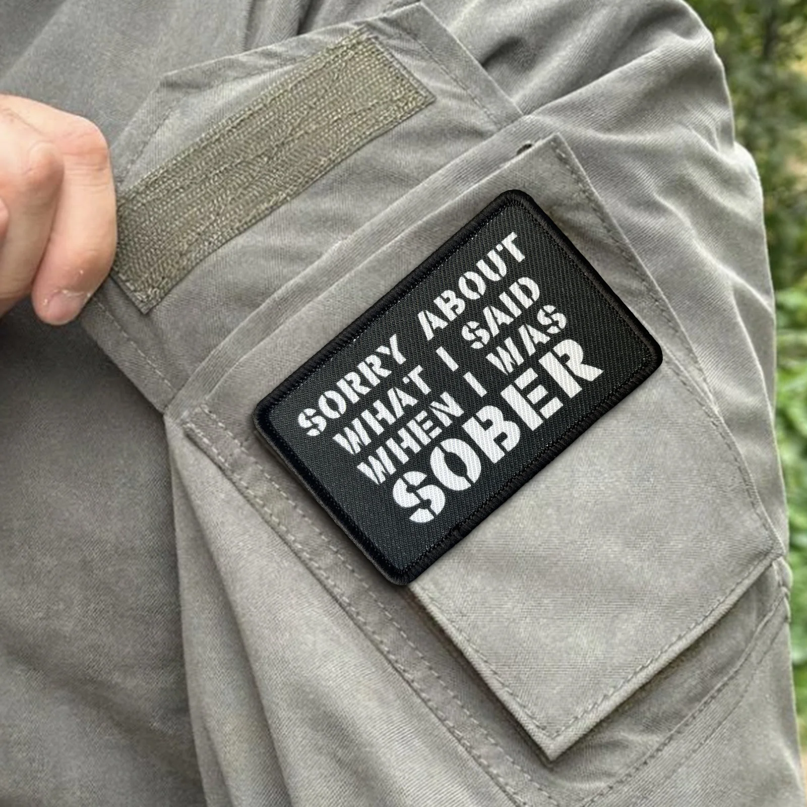 Parche táctico velcro gancho y bucle para chaleco y uniforme - imagen 3