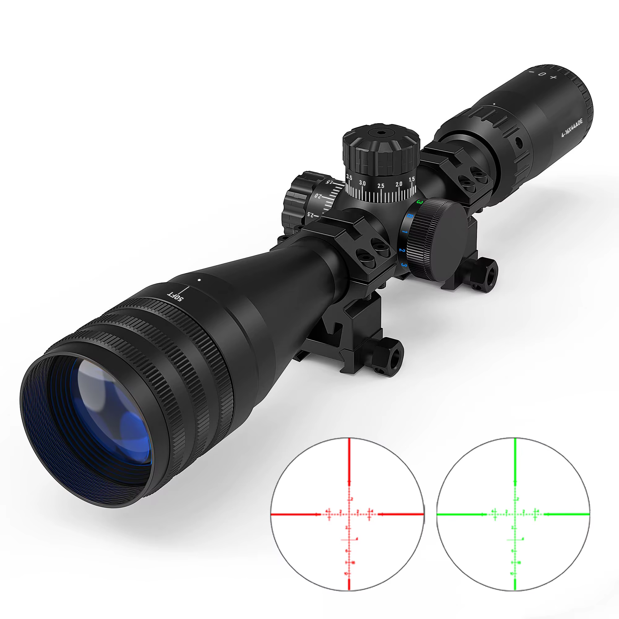 Mira táctica 4-16X44AO SFP con retícula iluminada para caza