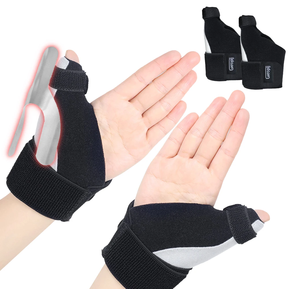 Muñequera de túnel carpiano para pulgar, soporte acolchado para Fitness, levantamiento de pesas, deportes al aire libre, Universal ajustable - imagen 2