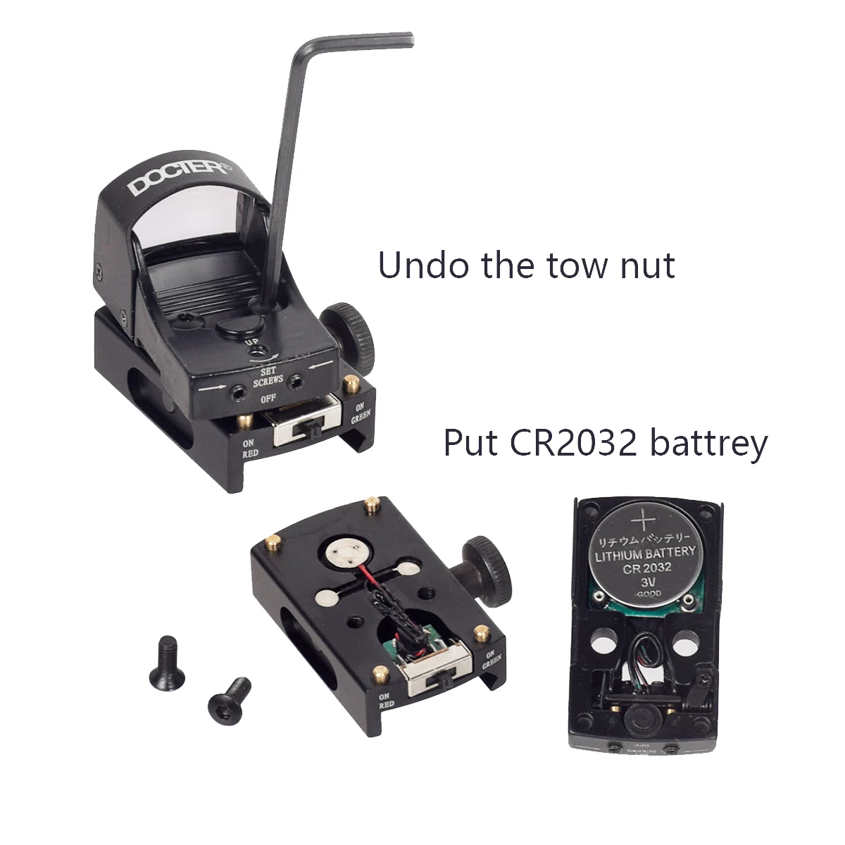 Mini colimador de punto rojo 3MOA, mira holográfica reflejo compatible con montaje en riel de 20mm para pistola Airsoft, accesorios de caza - imagen 3