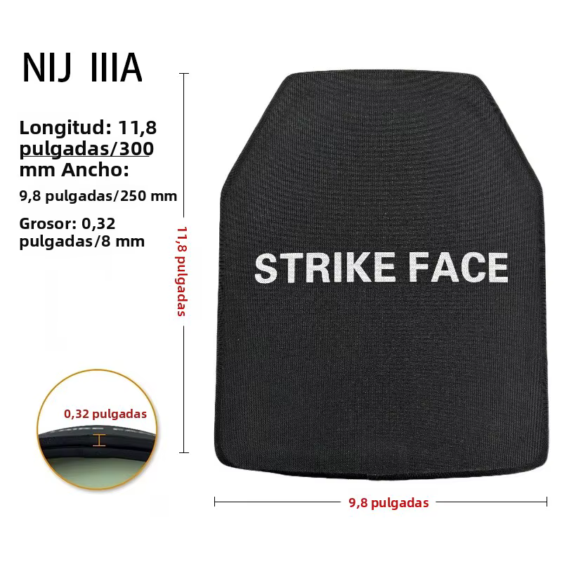 Placa a prueba de balas NIJ III NIJ IIIA PE tablero antibalas ligero mochila armadura Panel armadura corporal - imagen 3