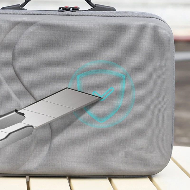 Caja transporte viajes UAV Bolsa almacenamiento capacidad Guader portátil Organizador a prueba choques Gray - imagen 4
