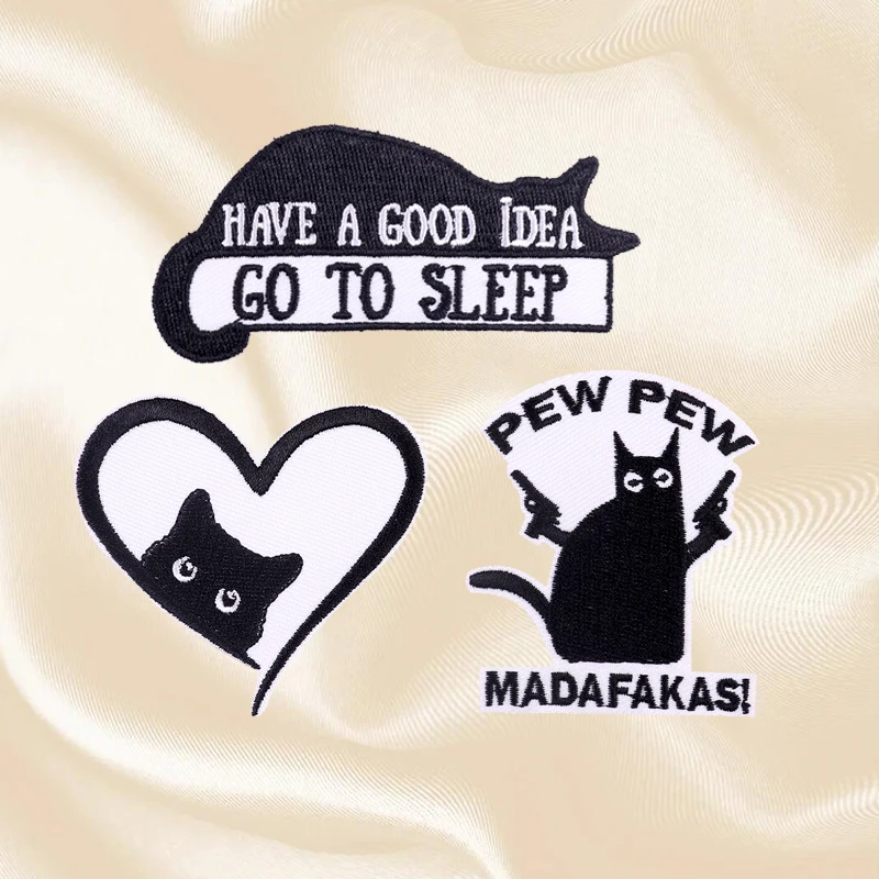 Parche bordado de animales bonitos, parche de rana, erizo de pingüino, gato de dibujos animados, parches termoadhesivos para planchar DIY para ropa - imagen 4