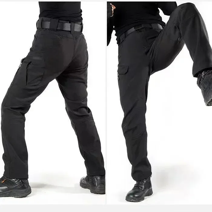 Conjuntos tácticos de piel de tiburón impermeables para hombre, chaquetas de combate de concha suave y pantalón Cargo cálido a prueba de viento, conjunto de 2 piezas - imagen 5