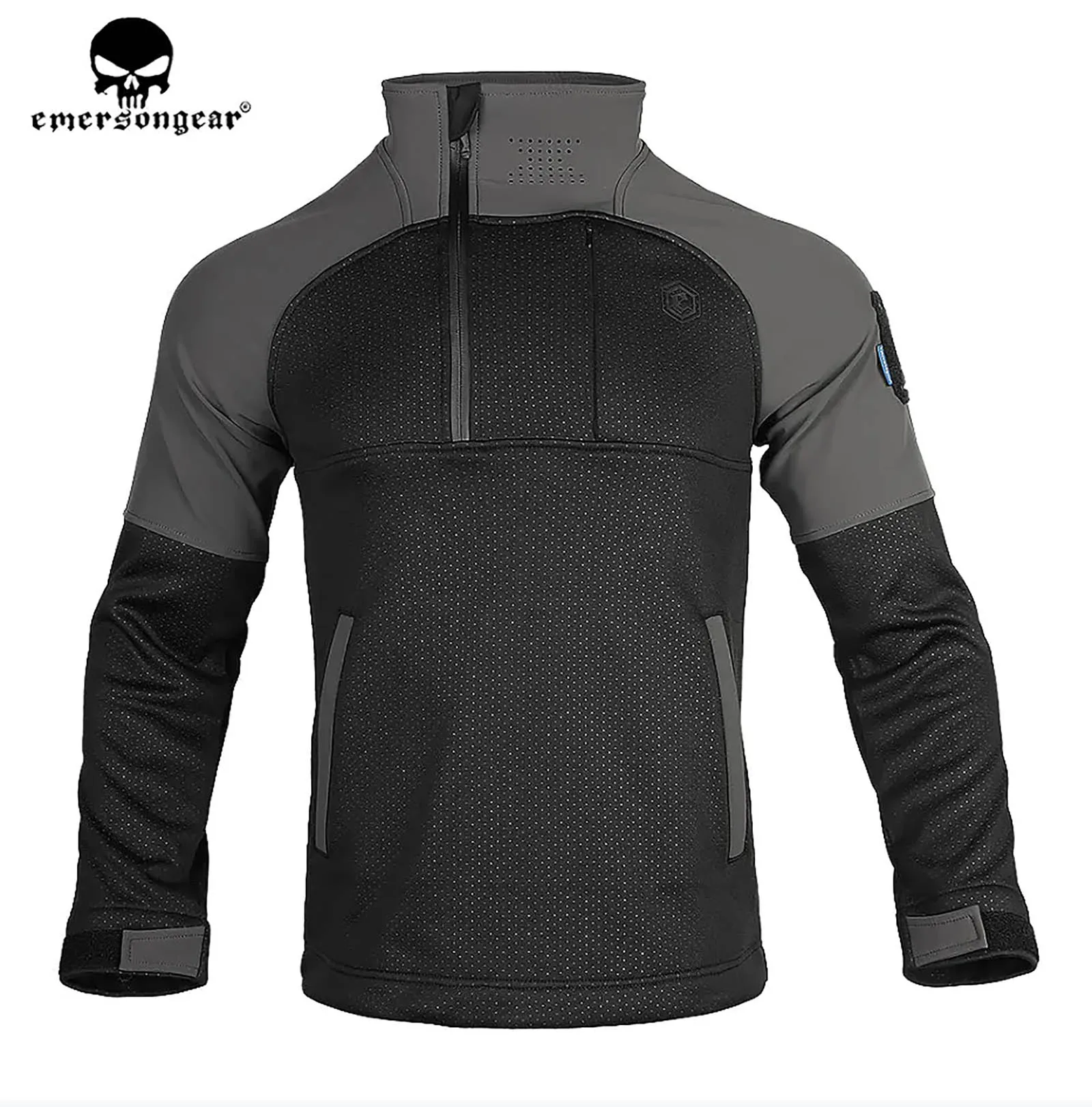 Emerson-suéter de forro polar funcional para hombre, chaqueta transpirable, abrigo cálido con bolsillo con cremallera, ropa de caza, novedad - imagen 3