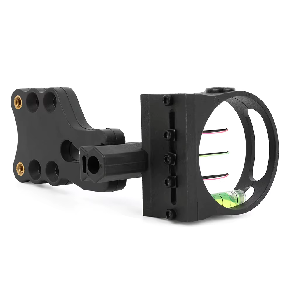 Mira para arco compuesto con fibra óptica ajustable, caza y tiro - imagen 3