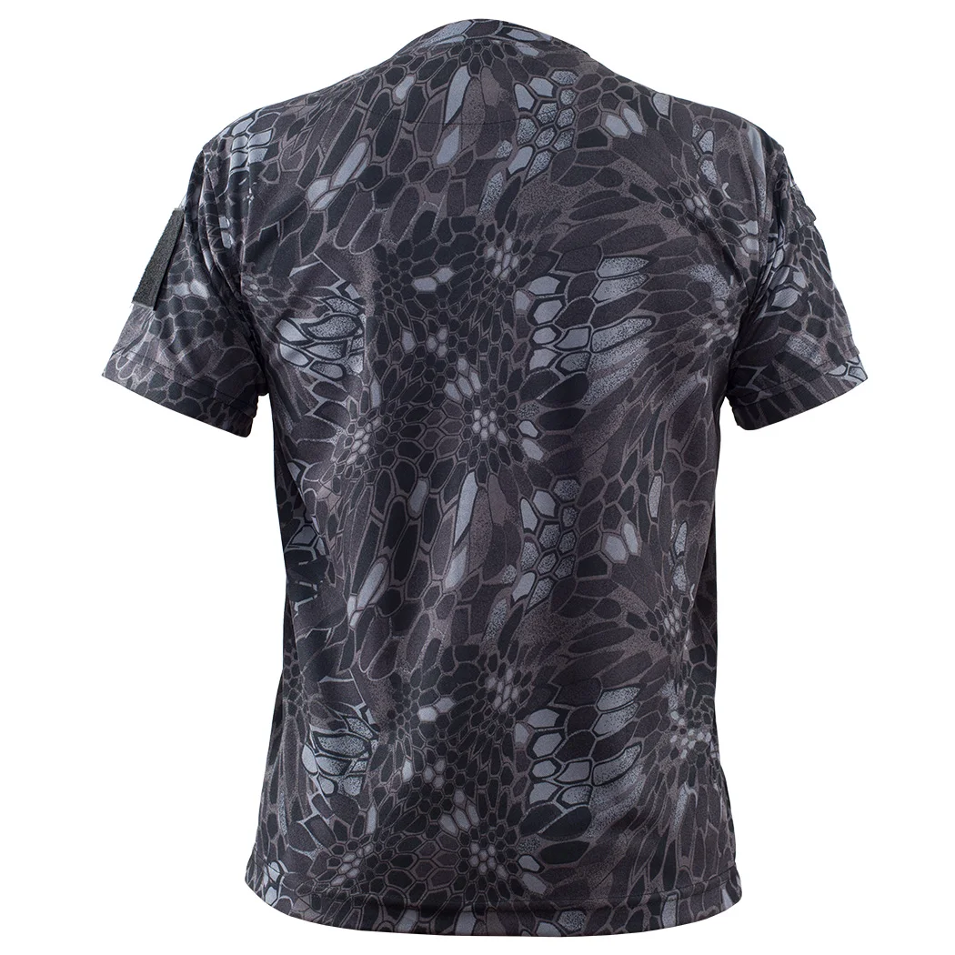 Mege-Camiseta táctica para hombre, camiseta de manga corta de secado rápido, ropa de caza - imagen 3