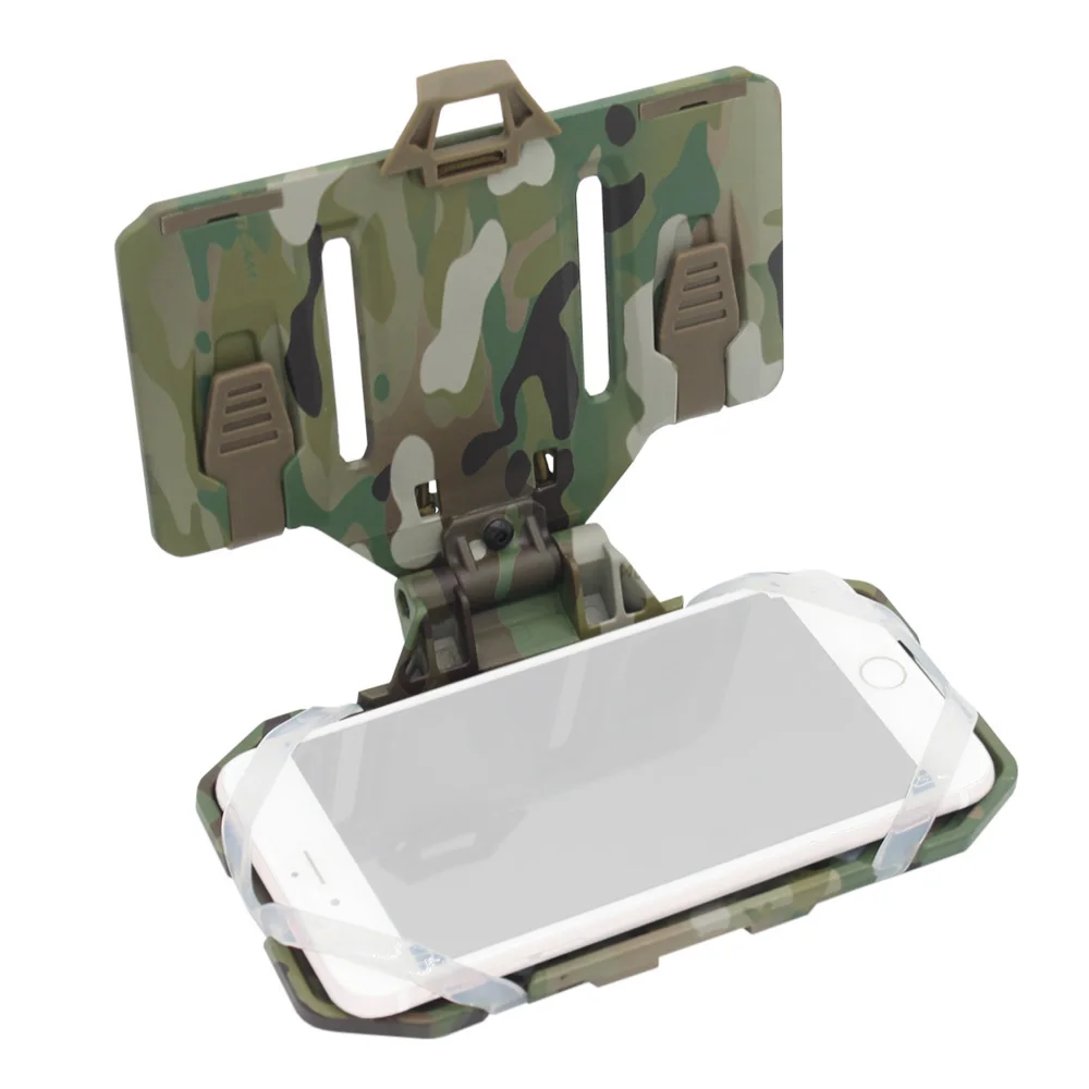 Funda táctica plegable para teléfono móvil, bolsa de pecho ajustable, Correa fija para caza, equipo de chaleco Airsoft - imagen 5