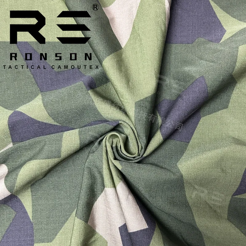 Tela camuflaje sueco M90 – Tejido algodón y nailon - imagen 5