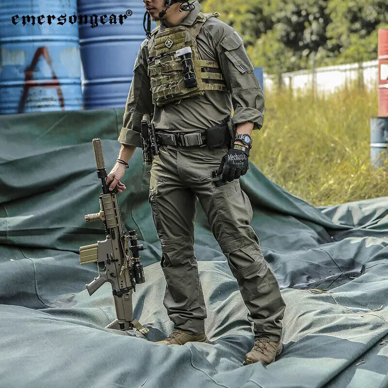 Emersongear E4 pantalones tácticos pantalones de caza de combate profesional para entrenamiento deportivo al aire libre y tiro Airsoft EM9477 - imagen 5