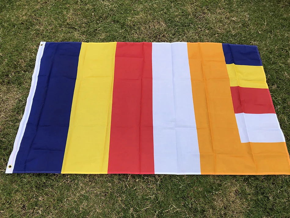 Bandera budista de poliéster para interior y exterior del hogar - imagen 2