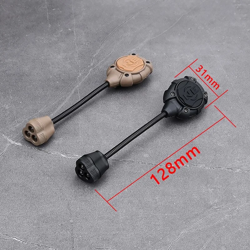 WADSN casco táctico Airsoft luz Princeton Softair linterna IR punto rojo linterna LED Tec Mpls 3 lámpara de Rifle de arma de luz LED - imagen 2