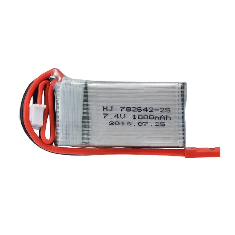 7,4 V 1000mAh 2s 20C batería recargable li-po enchufe JST con cargador para juguetes de Control remoto Mjx RC X600 - imagen 4