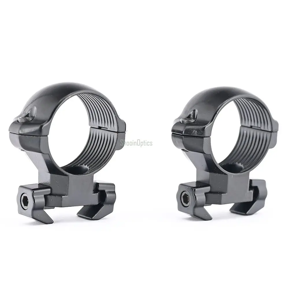 Shooin Optics MIM Steel Riflescope Mount Ring 1 Inch Tube Weaver Precision Mount