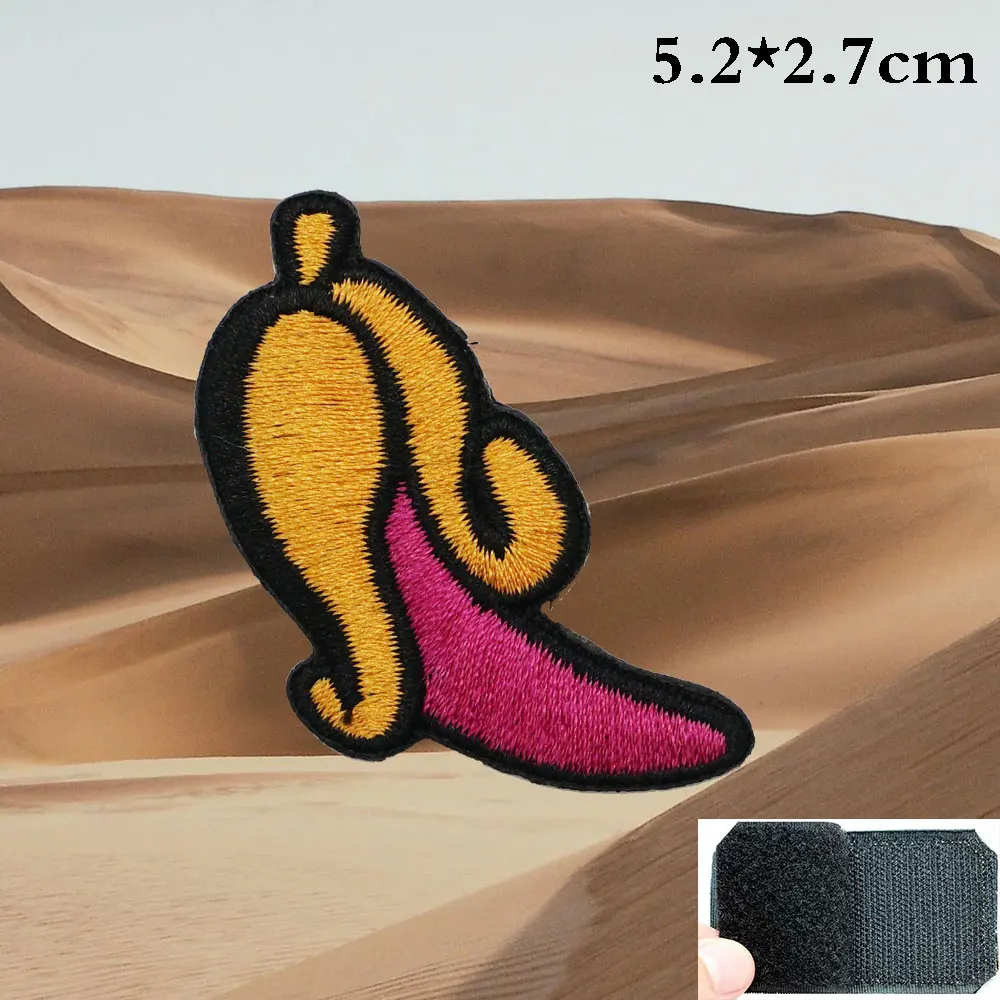 Parches bordados de tentación de plátano mortal, apliques de etiqueta de costura, banda de motorista punk, insignias de ropa de Rock con respaldo de gancho o coser - imagen 5