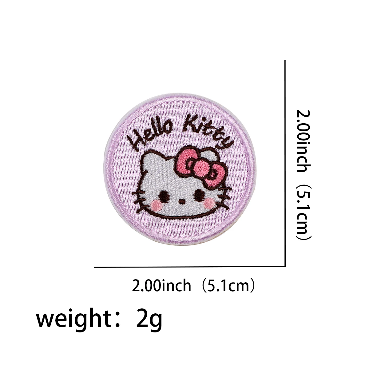 Parche bordado de perro blanco, parches termoadhesivos de Anime para planchar en la ropa, insignias de costura DIY, 1 Juego - imagen 2