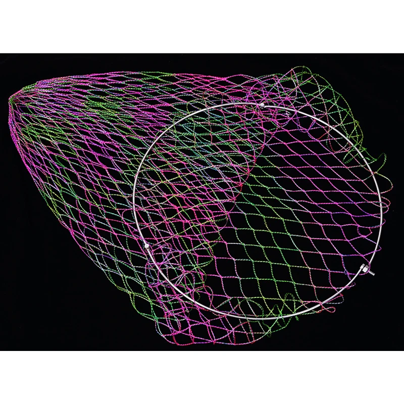 Detalle de la malla con patrón de rombos