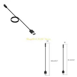J1HC Cable carga USB para cargador reloj inteligente 2 pines para reloj Kieslect K10 K11