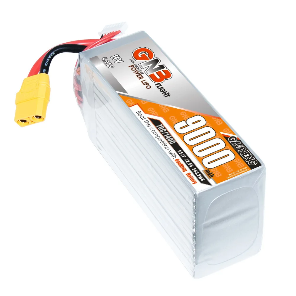 GNB-batería Lipo 6S 22,8 V 9000mAh 70C/140C para helicóptero RC Quadcopter FPV Racing Drone Parts HV 22,8 V, batería recargable - imagen 3