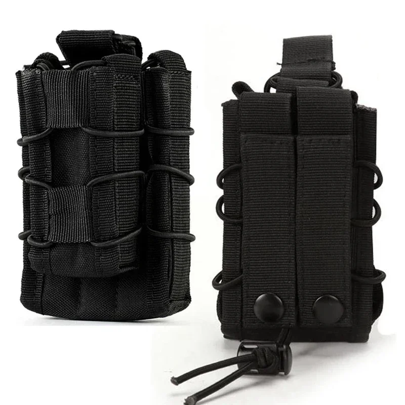 Portacargador táctico doble MOLLE para cargadores de rifle y pistola - imagen 3
