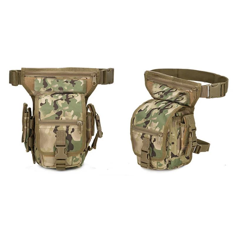 Bolsa de pierna de nailon multifuncional para caza, cinturón de cintura, bolsa de cinturón, bolsa de muslo para senderismo y Camping, equipo táctico - imagen 5