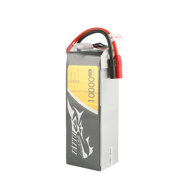 TATTU-batería LiPo de 22,2 V, 10000mAh, 25C, para helicóptero RC, Quadcopter, FPV, piezas de Dron de carreras con enchufe XT90S/EC5/XT150 - imagen 2