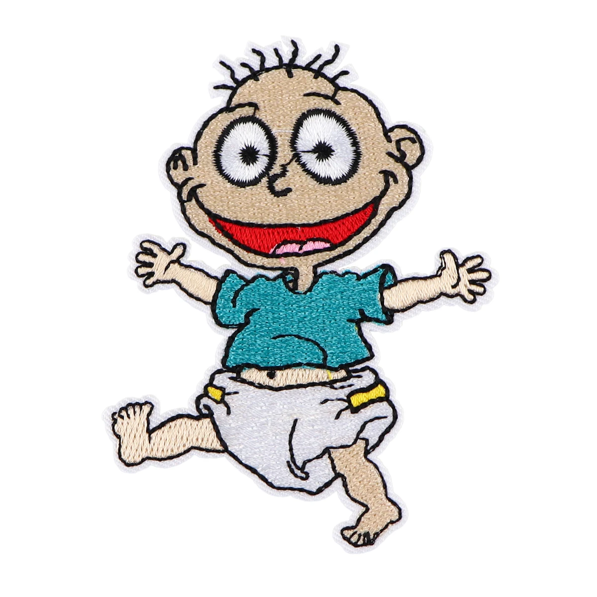 Parches bordados de dinosaurio de dibujos animados para ropa, parches bonitos para ropa, pegatinas para planchar, parches, rayas de animales, apliques Diy - imagen 5