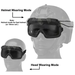 Gafas tácticas antivaho Airsoft y Paintball – Protección ocular resistente