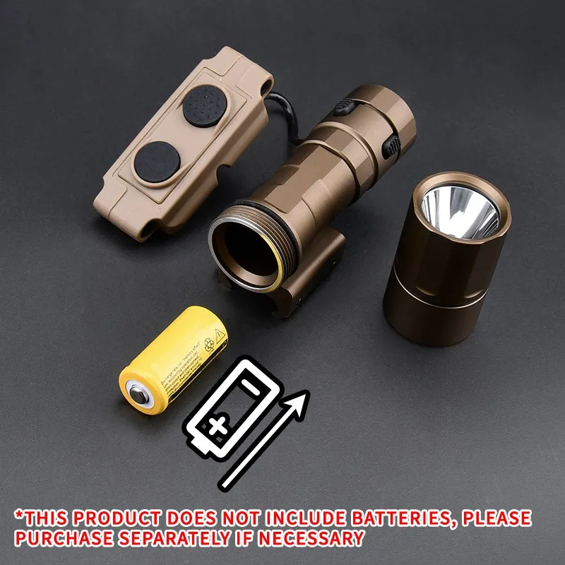 WADSN-Luz LED infrarroja de 20mm, linterna de visión nocturna de Metal, 20mm, rail AR15, accesorios de iluminación para pistola de juguete - imagen 3