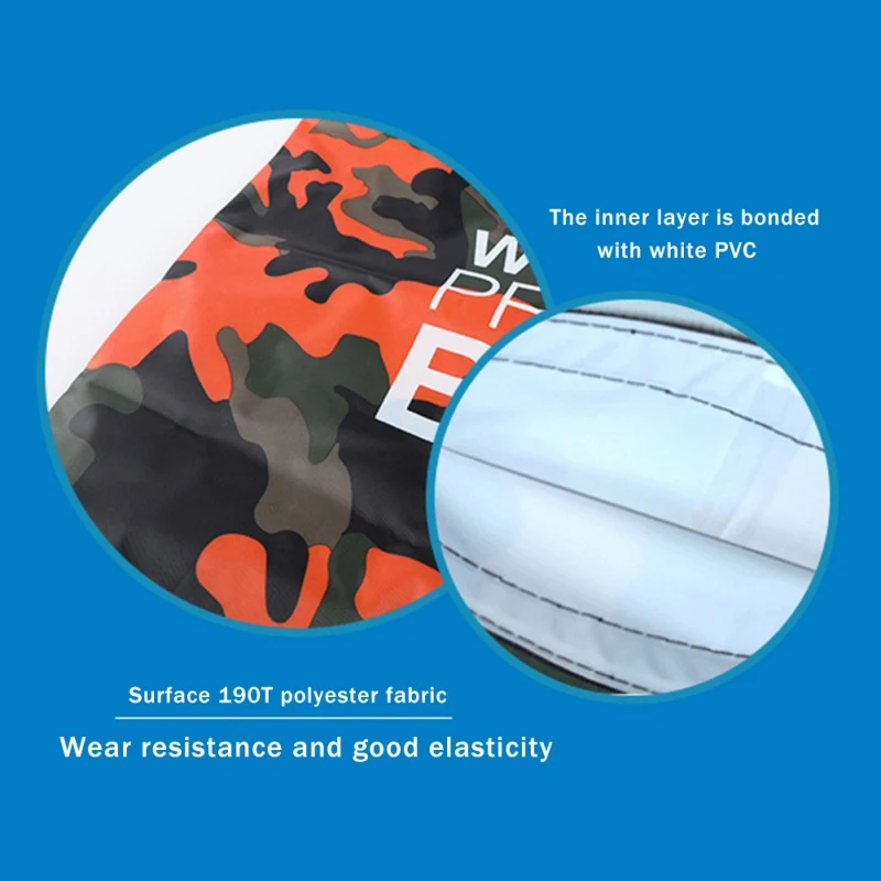 Bolsa seca impermeable para hombre y mujer, bolsa plegable para buceo al aire libre, playa, natación, Rafting, río, Océano, mochila con correas, 5L, 10L, 20L - imagen 3