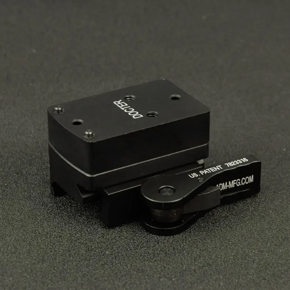 Montaje de DOCTER táctico Mini Riser QD, bloqueo automático completo, vista de punto rojo para Airsoft, riel Weaver Picatinny, 20 mm - imagen 4