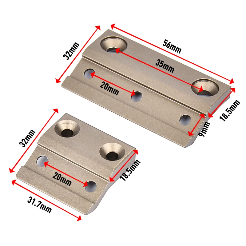 WADSN montaje base para linterna táctica M-LOK KeyMod SM-R - imagen 5