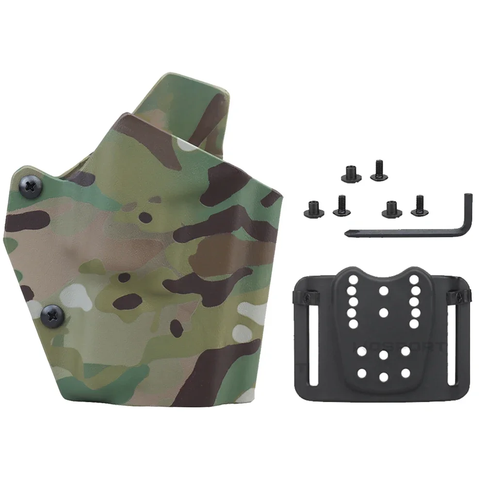 Kydex-funda ligera para pistola, funda táctica para cinturón, funda para cintura Compatible con Glock 17 19 19X 45 XC1 - imagen 2