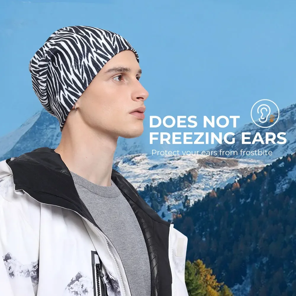 Gorros para correr en clima frío, gorros térmicos de invierno para esquí, Snowboard, gorros suaves a prueba de viento, deportes, senderismo, ciclismo, gorra elástica para hombres y mujeres - imagen 4