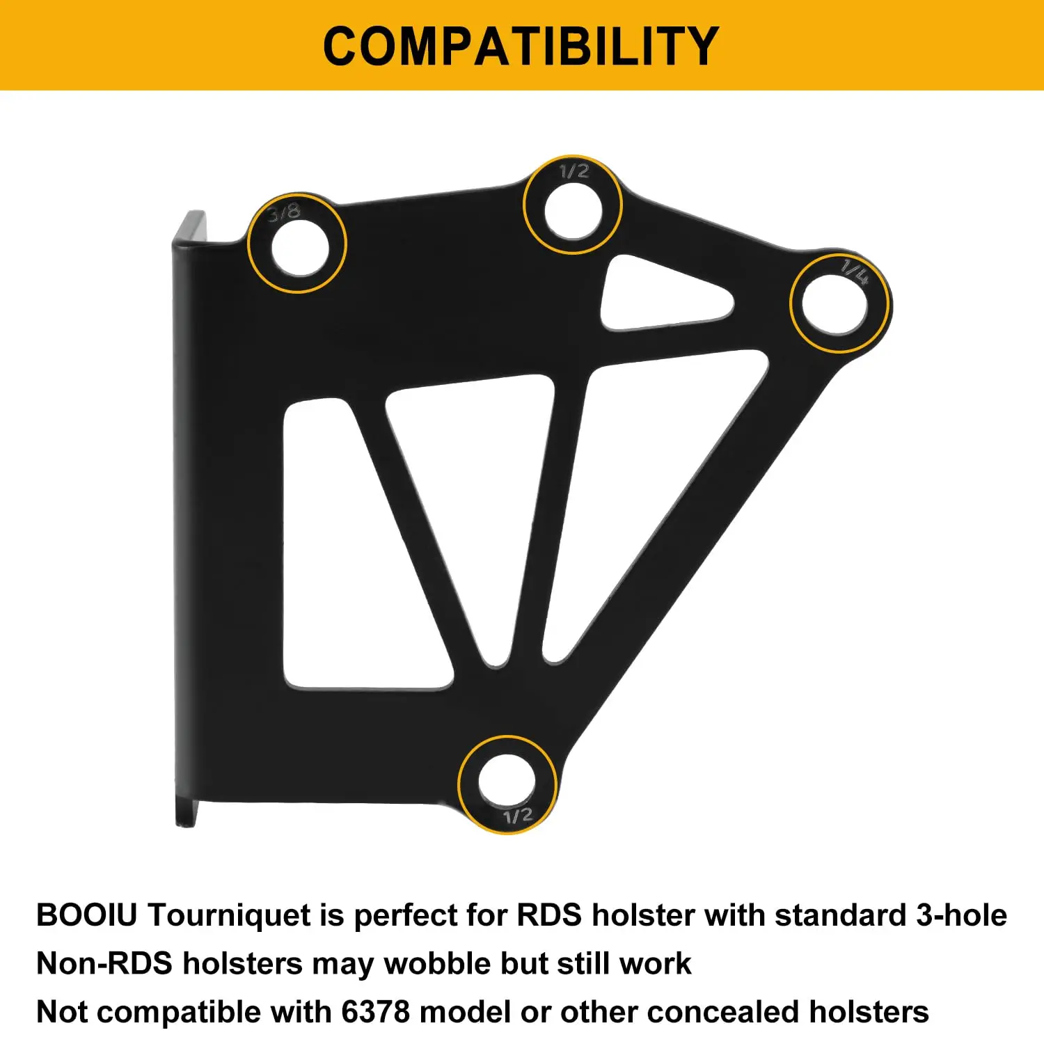 Funda táctica, adaptador de montaje de placa de Cant negativo para accesorios de funda, puede llevar revistas/caja hemostática - imagen 4