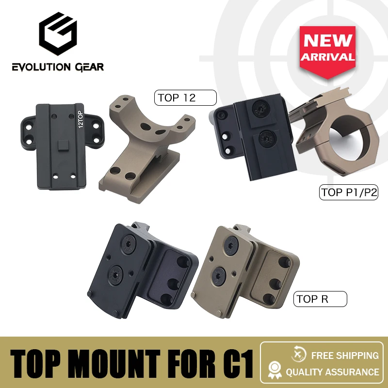 Badger táctico C1 30 34MM 12 en punto placa óptica superior montaje punto rojo mira óptica accesorio para montaje de alcance BOC1