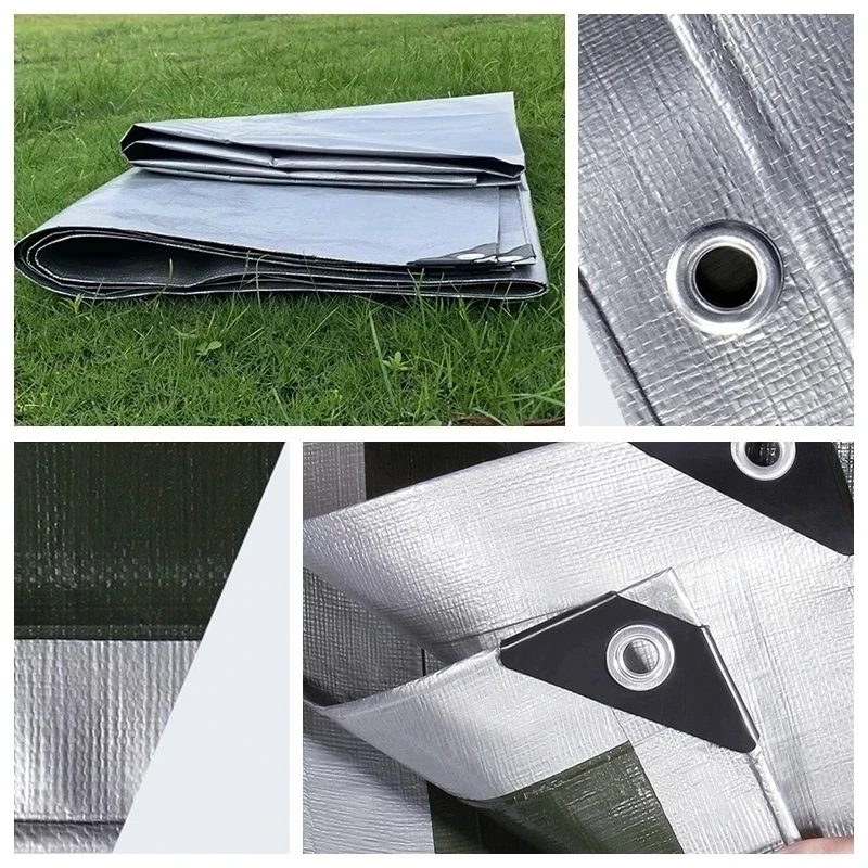 Lona impermeable de PE de 0,32mm para exteriores, tela impermeable para jardín, cobertizo de plantas, barco, coche, camión, vela de sombreado, cubierta para casa de perro y mascota - imagen 5