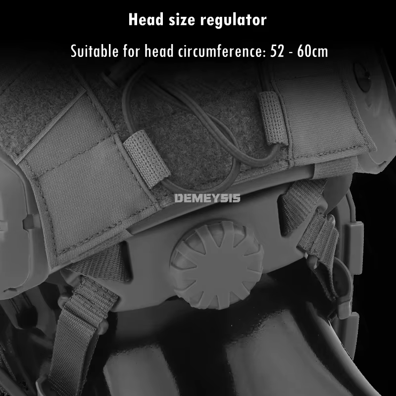 Casco táctico Airsoft con doble lente y máscara ajustable - imagen 5