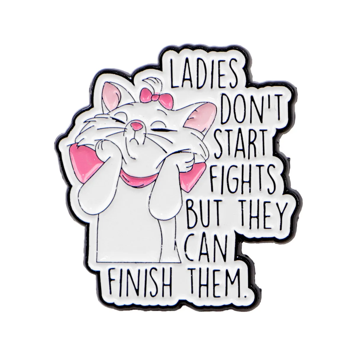 Bonito Pin esmaltado de gato, Pin de solapa, broches de dibujos animados para mujer, decoración de ropa, alfileres de Metal, mochila, sombrero, insignia, accesorios de regalo - imagen 4