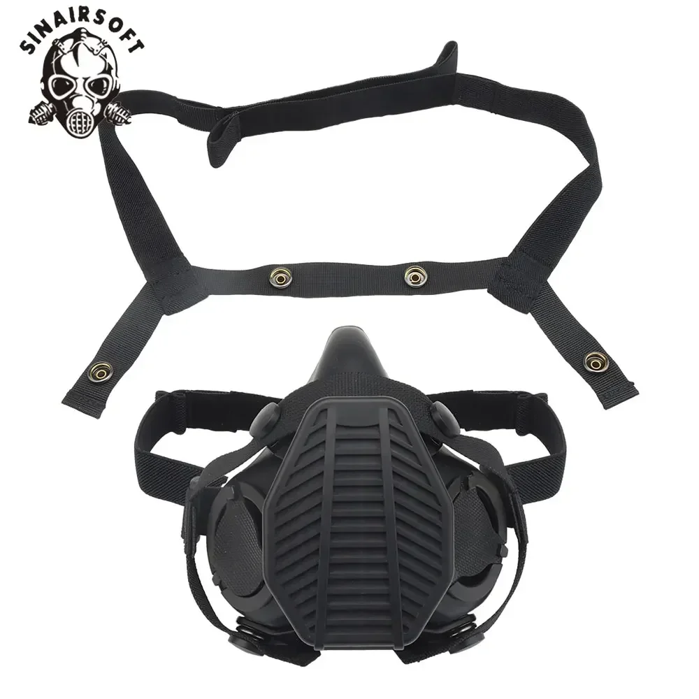 Respirador táctico SOTR operaciones especiales media máscara filtro reemplazable máscara antipolvo juego de guerra accesorios de disfraz de caza - imagen 2
